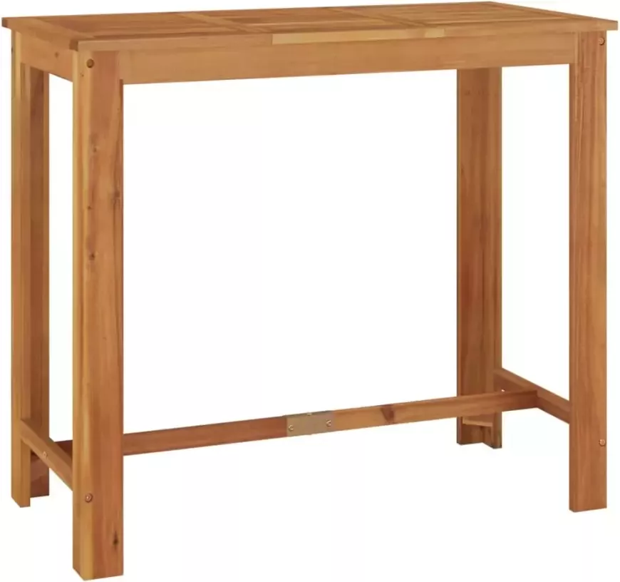 VIDAXL Tuinbartafel 120x60x105 cm massief acaciahout