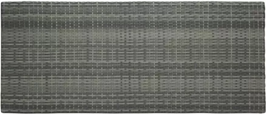 VidaXL Tuinbartafel 140 5x60 5x110 5 cm poly rattan grijs - Foto 3