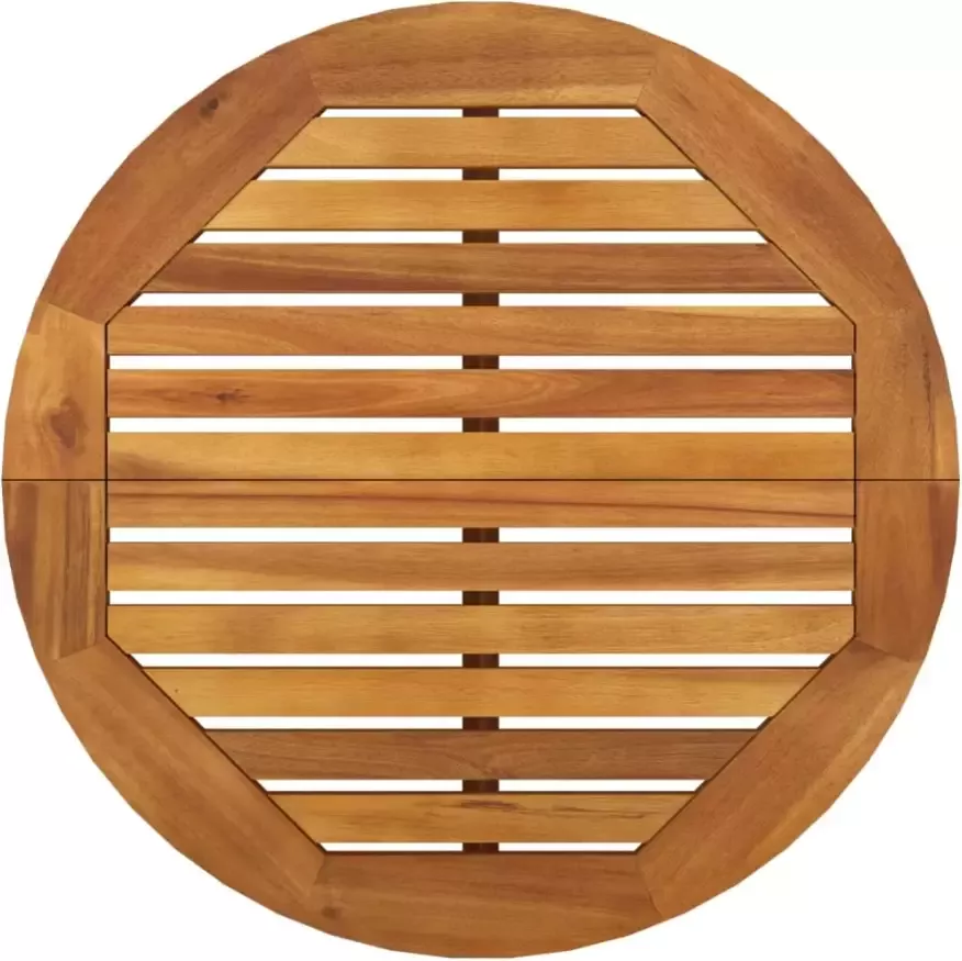 VIDAXL Tuinbartafel Ø 60x105 cm massief acaciahout