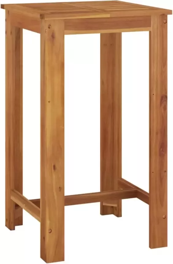 VIDAXL Tuinbartafel 60x60x105 cm massief acaciahout
