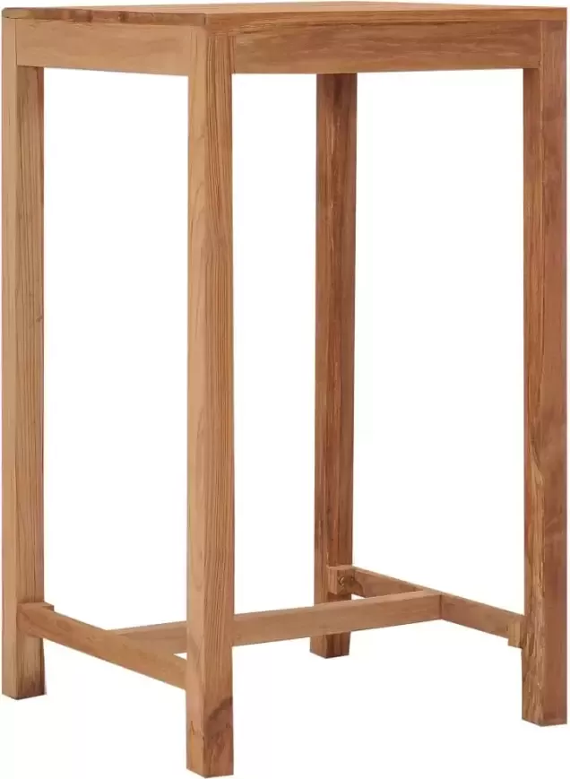 VidaXL Tuinbartafel 60x60x105 cm massief teakhout - Foto 2