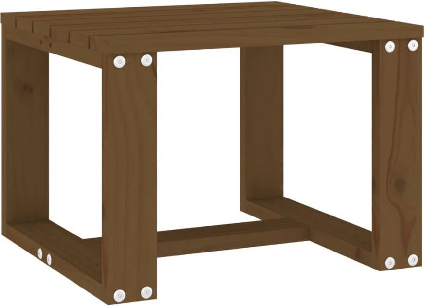 VidaXL Tuinbijzettafel 40x38x28 5 cm massief grenenhout honingbruin - Foto 5