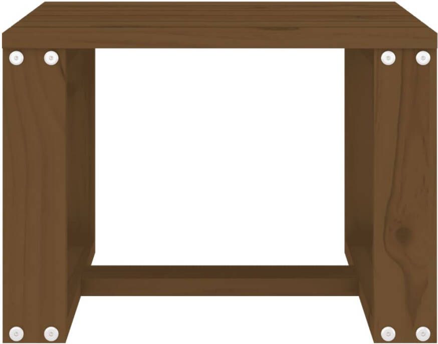 VidaXL Tuinbijzettafel 40x38x28 5 cm massief grenenhout honingbruin - Foto 4