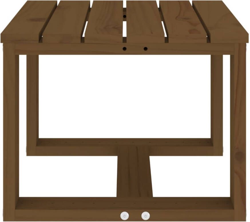 VidaXL Tuinbijzettafel 40x38x28 5 cm massief grenenhout honingbruin - Foto 3