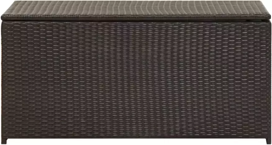 VIDAXL Tuinbox 100x50x50 cm poly rattan bruin - Foto 2