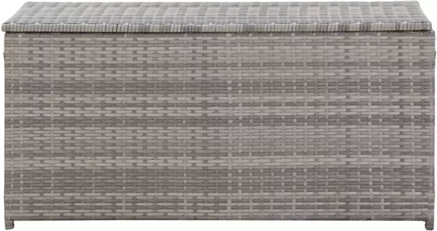 VIDAXL Tuinbox 100x50x50 cm poly rattan grijs - Foto 2