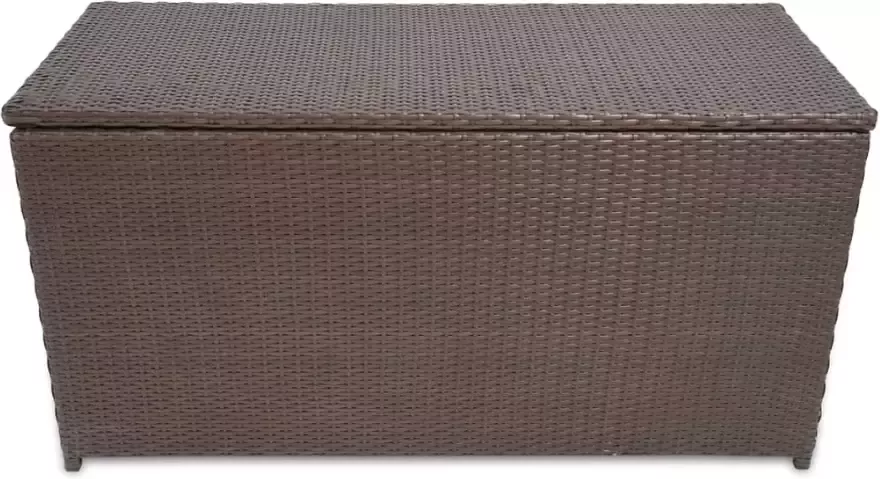 VIDAXL Tuinbox 120x50x60 cm poly rattan bruin - Foto 3