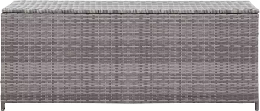 VIDAXL Tuinbox 120x50x60 cm poly rattan grijs - Foto 2