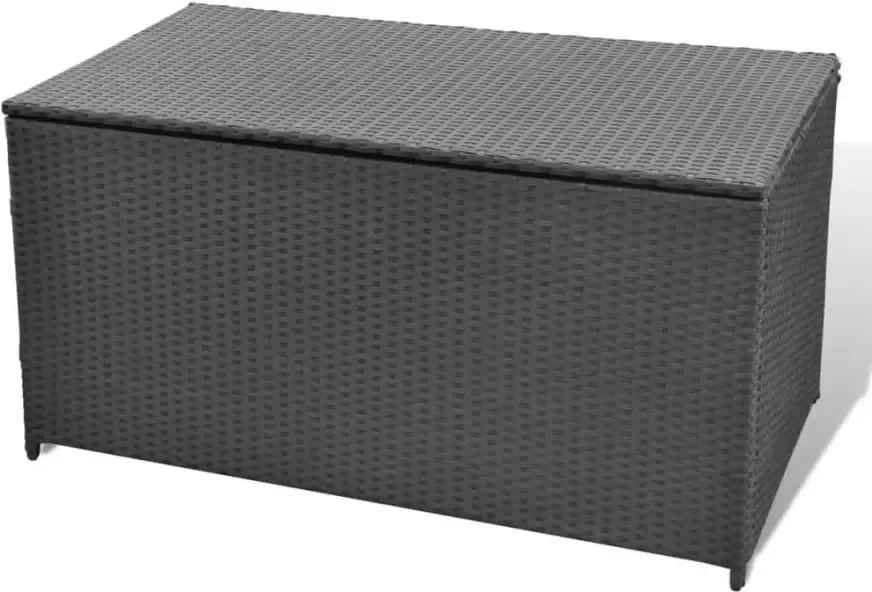 VIDAXL Tuinbox 120x50x60 cm poly rattan zwart - Foto 2