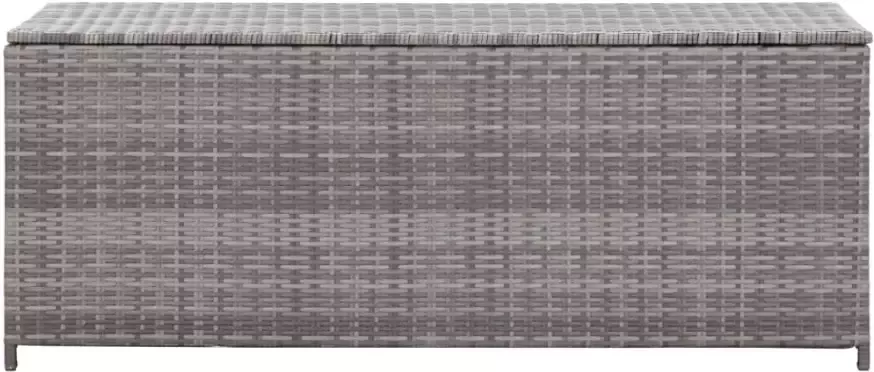 VIDAXL Tuinbox 150x50x60 cm poly rattan grijs - Foto 3