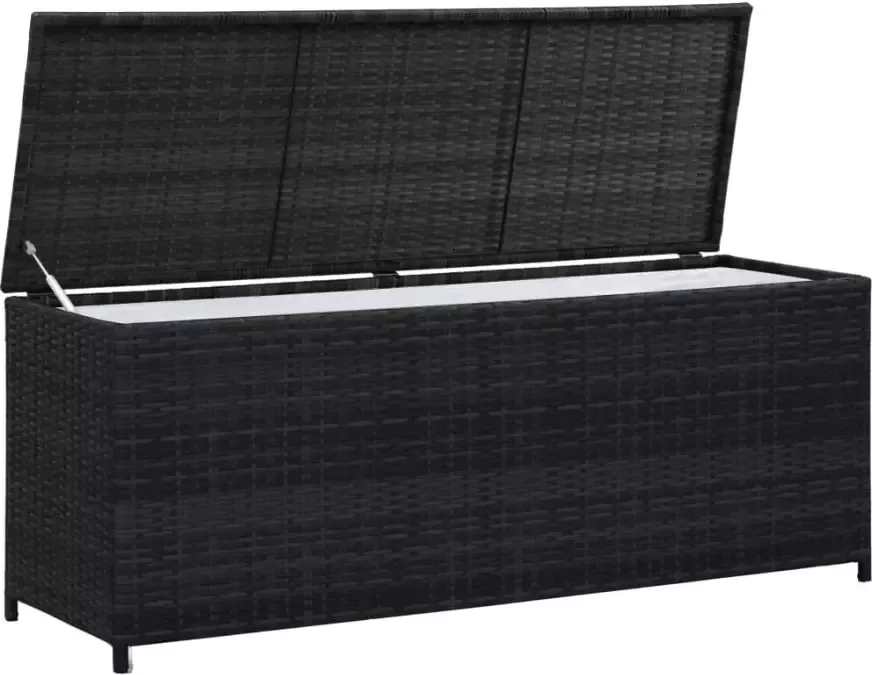 VIDAXL Tuinbox 150x50x60 cm poly rattan zwart - Foto 2