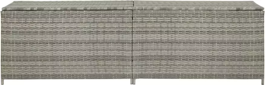 VIDAXL Tuinbox 200x50x60 cm poly rattan grijs - Foto 2