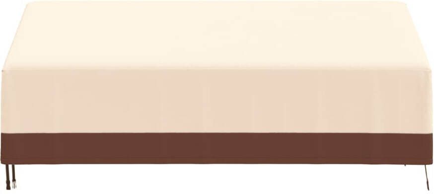 VIDAXL Tuinhoes 3-zitsbank 600D 204x86x48 73 cm oxford beige - Foto 3