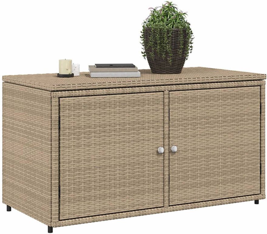 VIDAXL Tuinkast 110x55x60 5 cm poly rattan beige - Foto 2