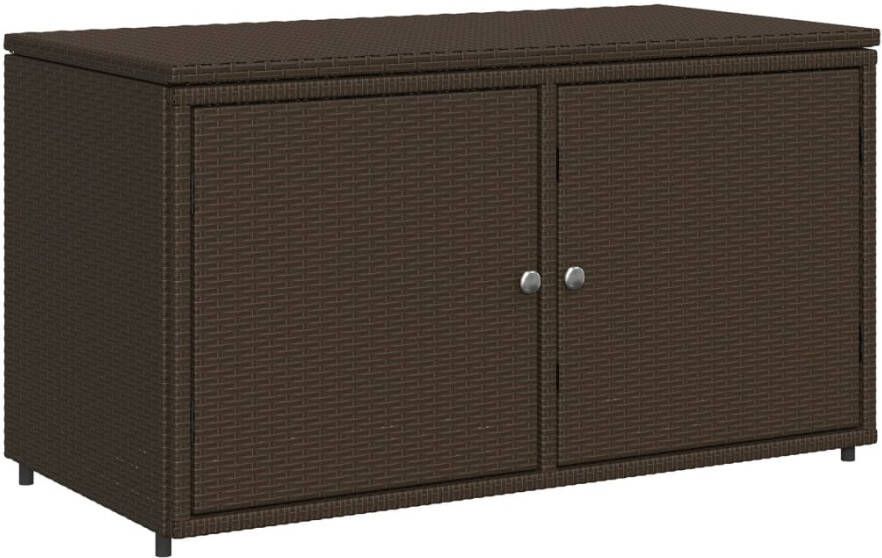 VIDAXL Tuinkast 110x55x60 5 cm poly rattan bruin - Foto 3