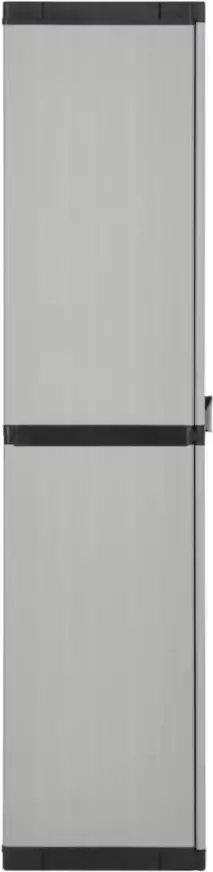 VidaXL -Tuinkast-met-3-schappen-68x40x168-cm-grijs-en-zwart - Foto 3