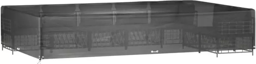 VIDAXL Tuinmeubelhoes met 16 oogjes rechthoekig 325x205x60 cm - Foto 3