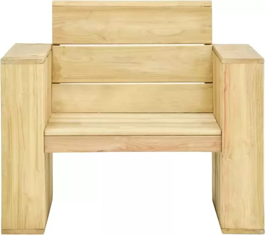 VIDAXL Tuinstoel 89x76x76 cm geïmpregneerd grenenhout - Foto 2