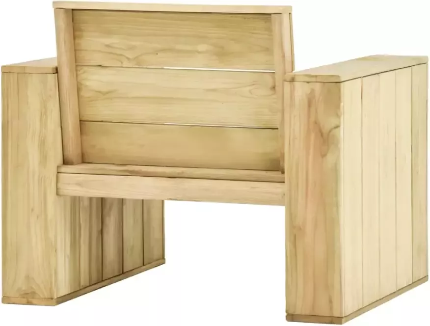 VIDAXL Tuinstoel 89x76x76 cm geïmpregneerd grenenhout - Foto 3