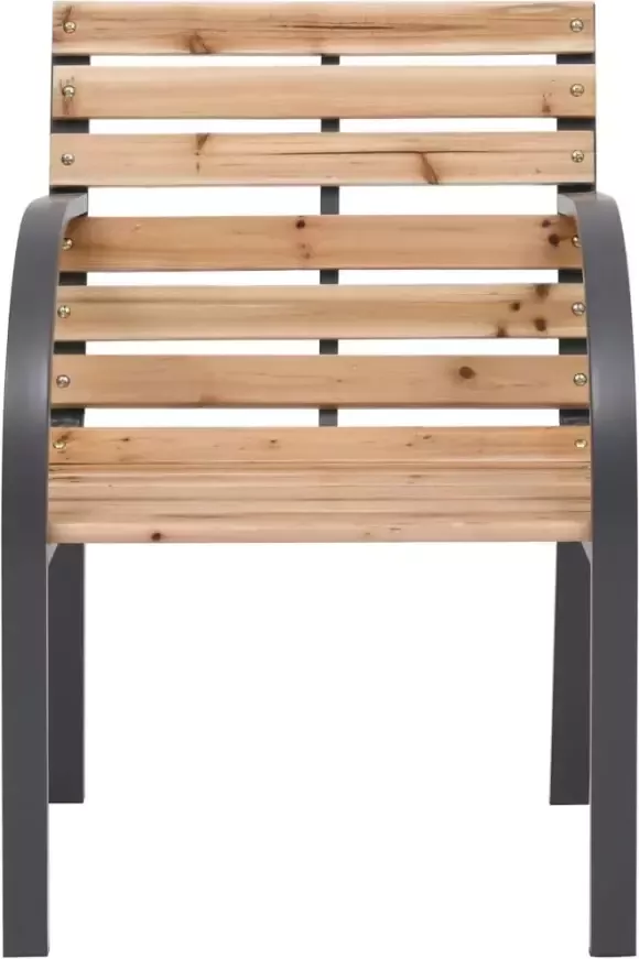 VIDAXL Tuinstoelen 2 st hout - Foto 3