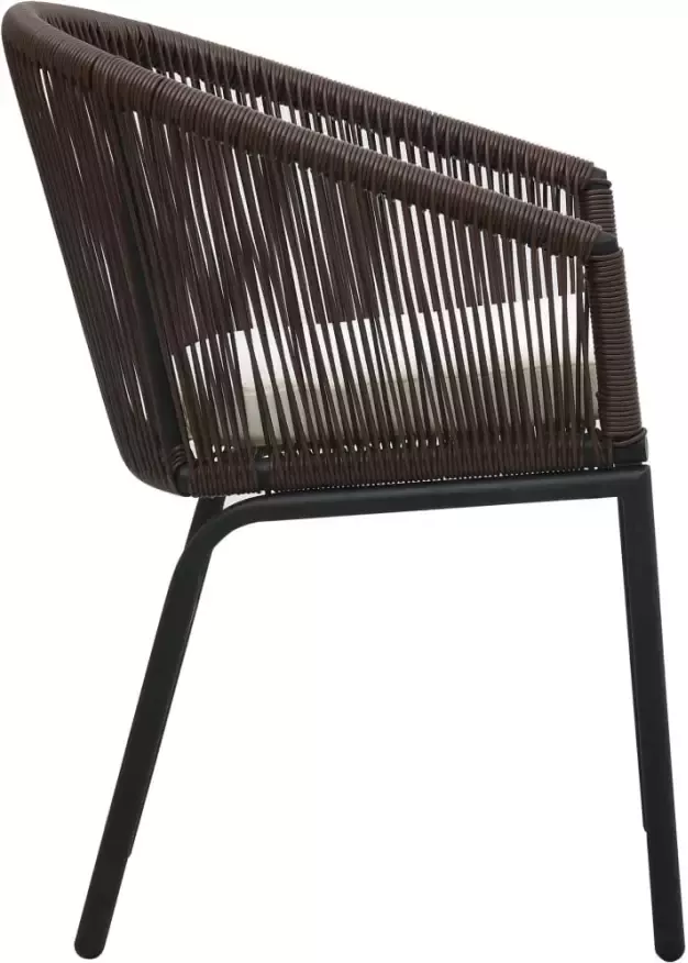 VidaXL Tuinstoelen 2 st PVC-rattan bruin - Foto 2