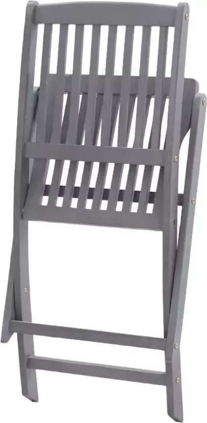 VidaXL Tuinstoelen 8 st inklapbaar met kussens massief acaciahout - Foto 3