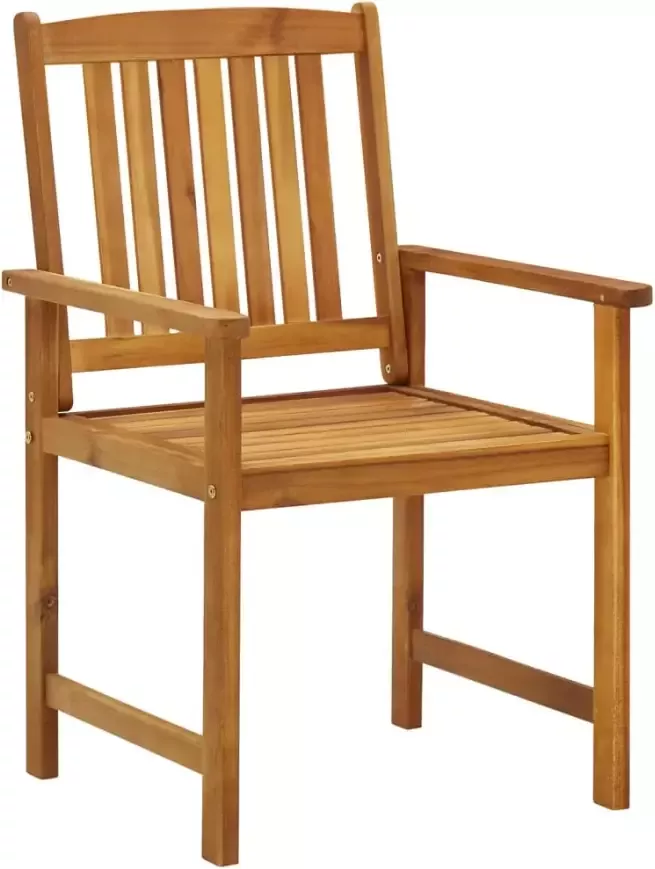 VidaXL Tuinstoelen 8 st met kussens massief acaciahout - Foto 2