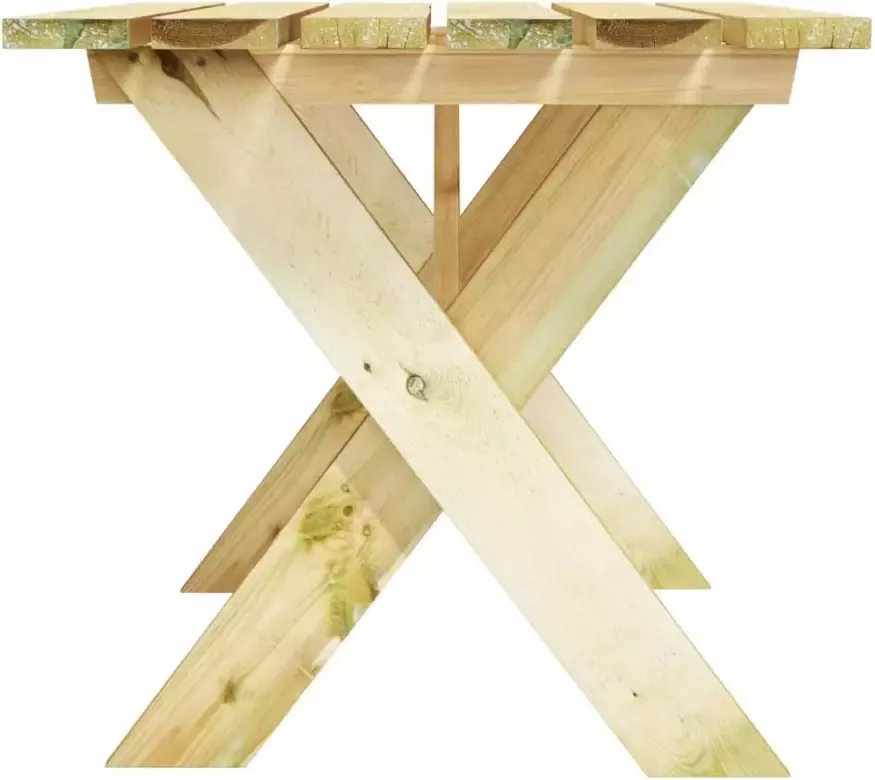 VIDAXL Tuintafel 110x73x70 cm geïmpregneerd grenenhout
