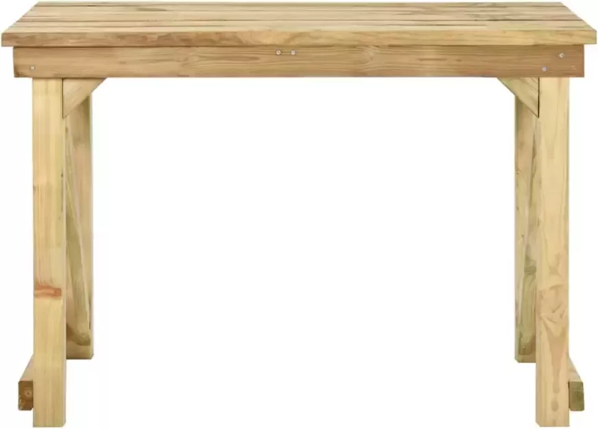 VIDAXL Tuintafel 110x79x75 cm geïmpregneerd grenenhout - Foto 3