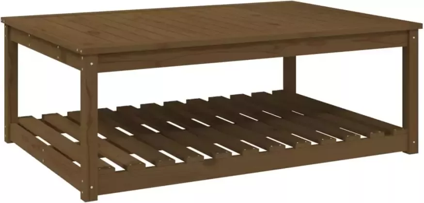 VIDAXL Tuintafel 121x82 5x45 cm massief grenenhout honingbruin - Foto 2