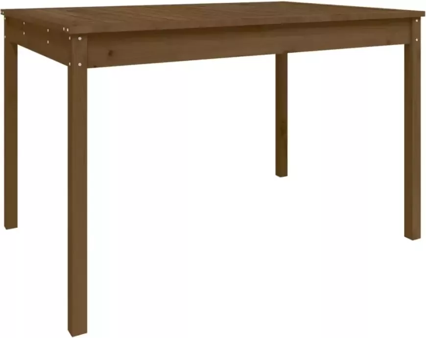 VIDAXL Tuintafel 121x82 5x76 cm massief grenenhout honingbruin - Foto 3