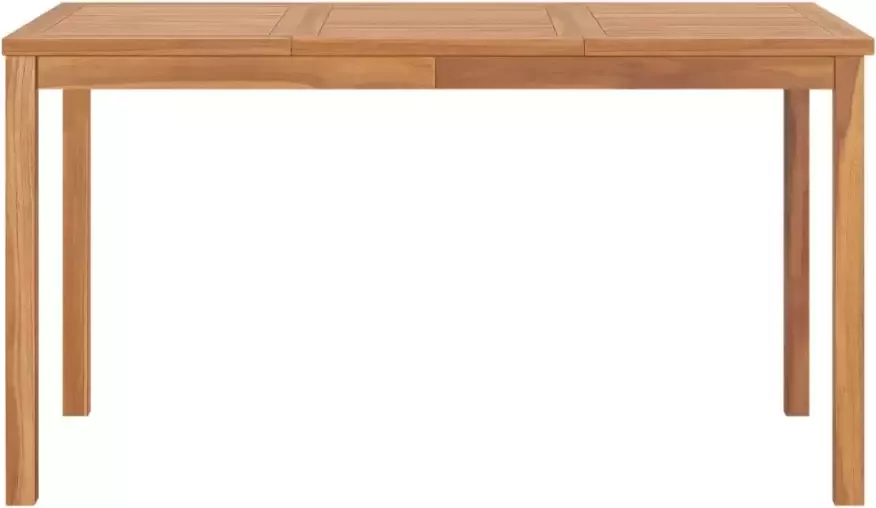 VIDAXL Tuintafel 140x80x77 cm massief teakhout - Foto 3