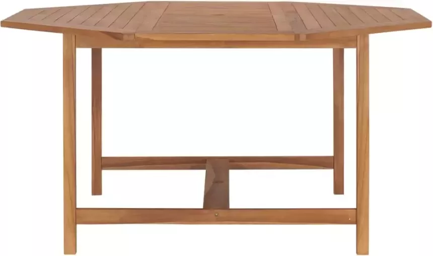 VIDAXL Tuintafel 150x150x75 cm massief teakhout - Foto 2