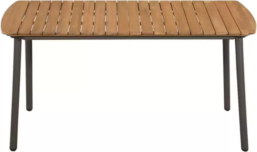 VIDAXL Tuintafel 150x90x72 cm massief acaciahout en staal - Foto 3