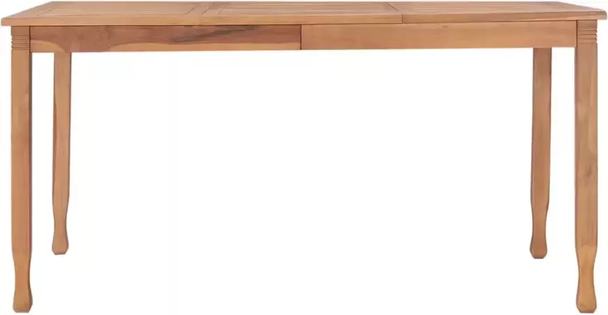 VIDAXL Tuintafel 150x90x75 cm massief teakhout - Foto 2
