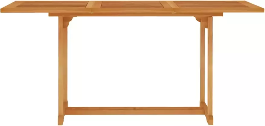 VIDAXL Tuintafel 150x90x75 cm massief teakhout - Foto 3