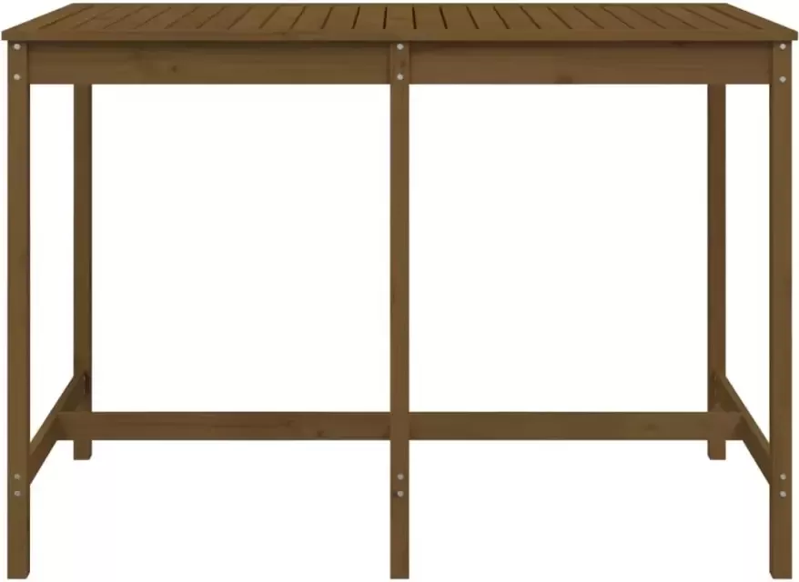 VIDAXL Tuintafel 159 5x82 5x110 cm massief grenenhout honingbruin - Foto 3