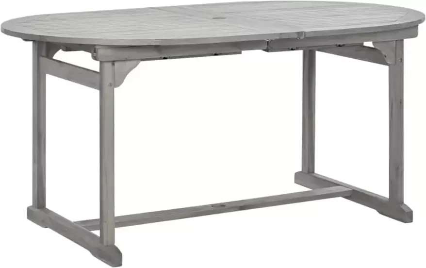 VIDAXL Tuintafel (160-240)x100x75 cm massief acaciahout - Foto 1