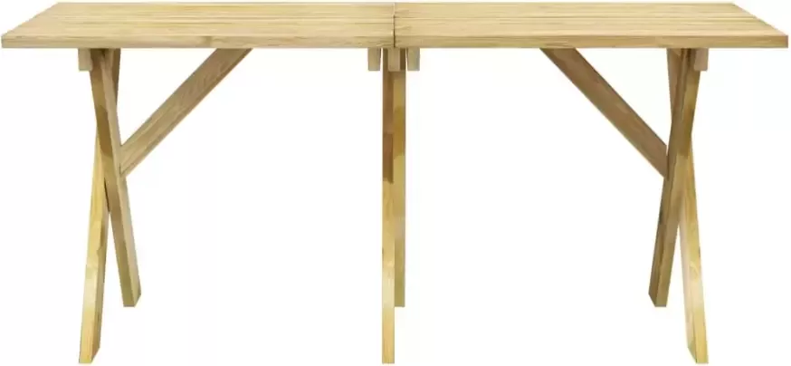 VIDAXL Tuintafel 160x73x70 cm geïmpregneerd grenenhout - Foto 3