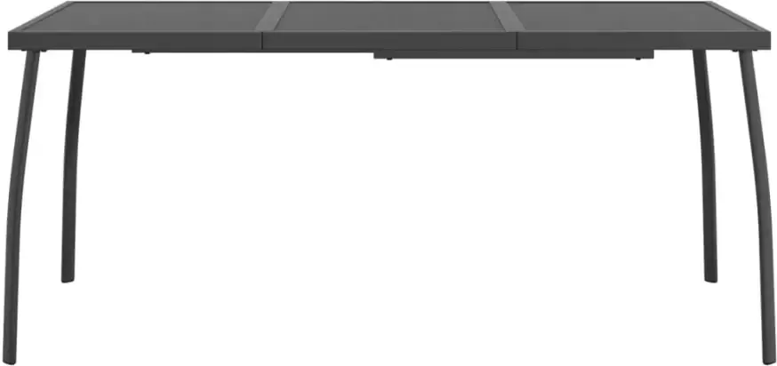VIDAXL Tuintafel 165x80x72 cm staalgaas antracietkleurig - Foto 3