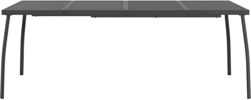 VIDAXL Tuintafel 200x100x72 cm staalgaas antracietkleurig - Foto 3