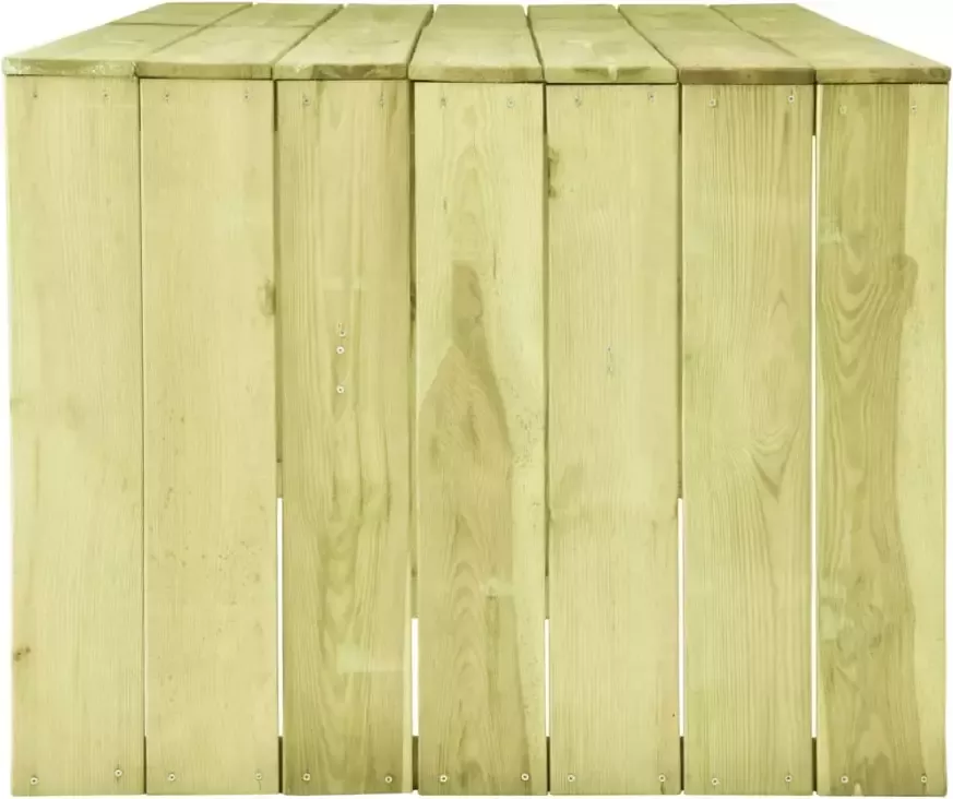 VIDAXL Tuintafel 220x101 5x80 cm geïmpregneerd grenenhout - Foto 1