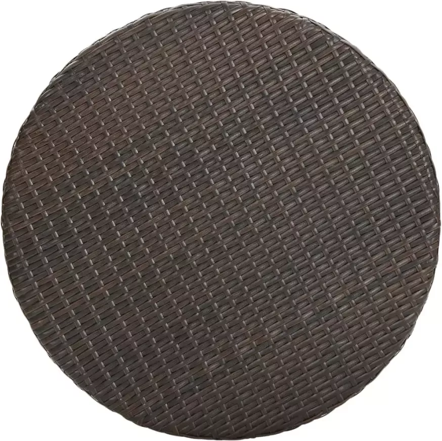 VIDAXL Tuintafel 60 5x106 cm poly rattan bruin
