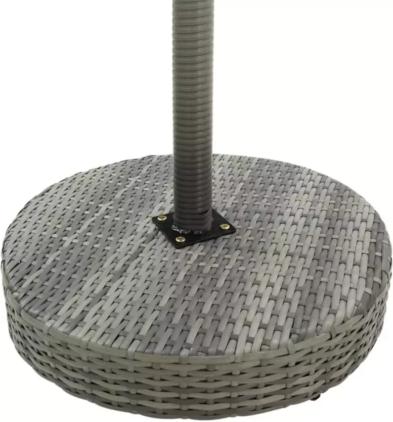 VIDAXL Tuintafel 60 5x106 cm poly rattan grijs - Foto 3