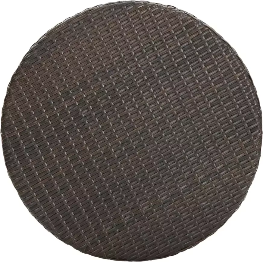 VIDAXL Tuintafel 75 5x106 cm poly rattan bruin - Foto 1