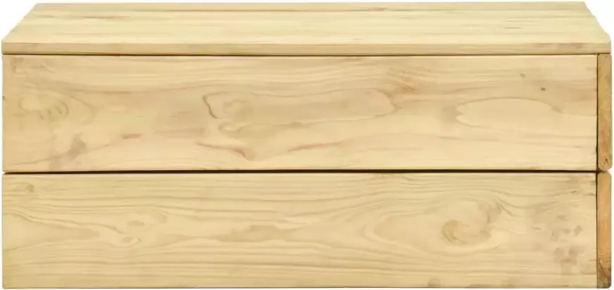 VIDAXL Tuintafel 75x75x31 cm geïmpregneerd grenenhout - Foto 2