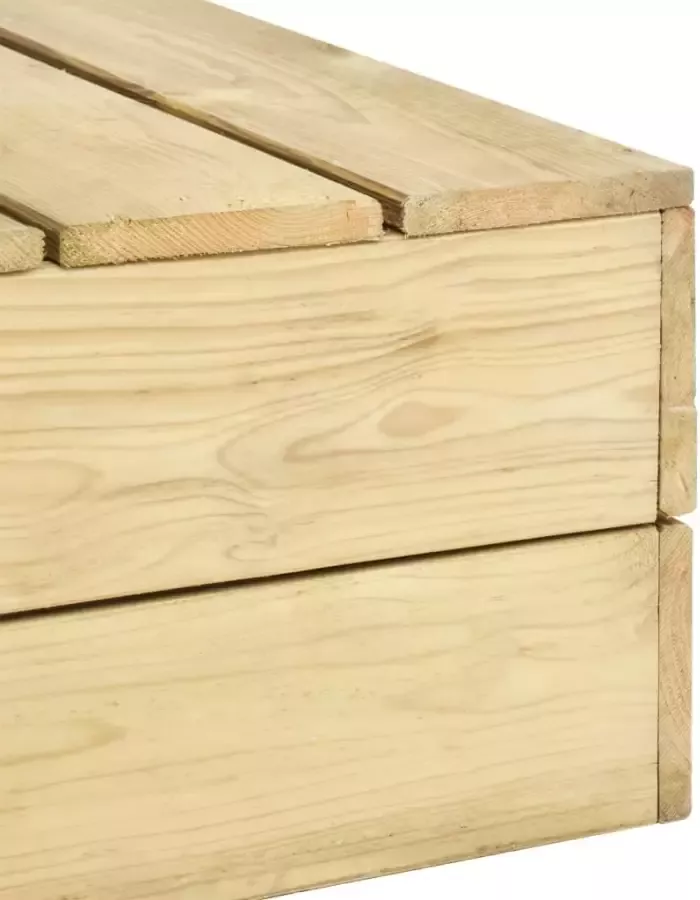 VIDAXL Tuintafel 75x75x31 cm geïmpregneerd grenenhout - Foto 1