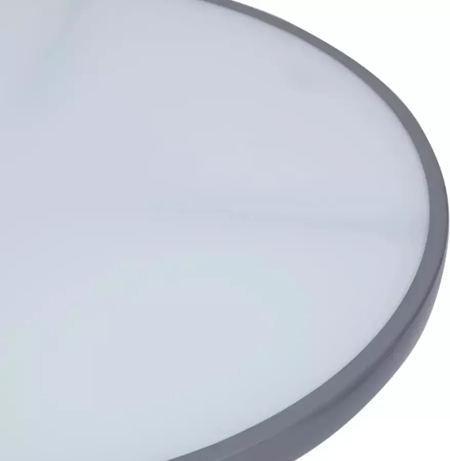 VIDAXL Tuintafel 80 cm staal en glas lichtgrijs - Foto 1