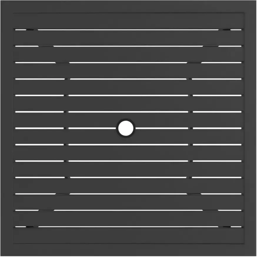 VIDAXL Tuintafel 81 5x81 5x72 cm staal antraciet - Foto 2