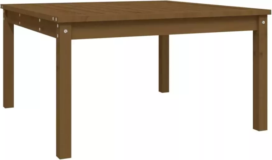 VIDAXL Tuintafel 82 5x82 5x45 cm massief grenenhout honingbruin - Foto 3